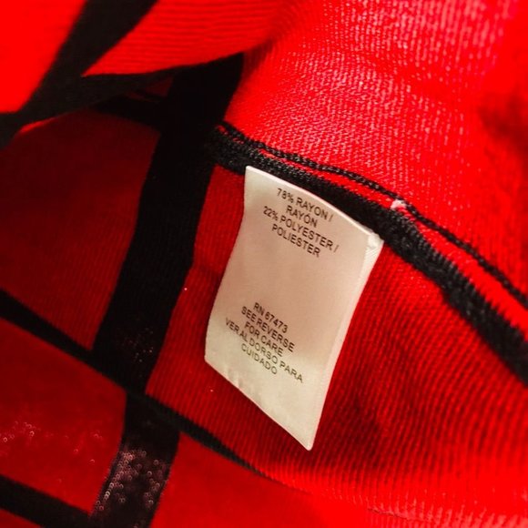 Danny & Nicole Women Knit Dress Medium Red Half Sleeve Midi A-line Sweater New - Picture 12 of 13